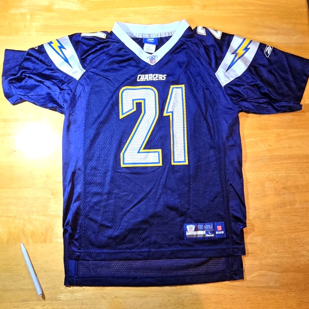 San Diego Chargers Tomlinson Jr Jersey, 21, Reebok NFL Players Large (14-16)